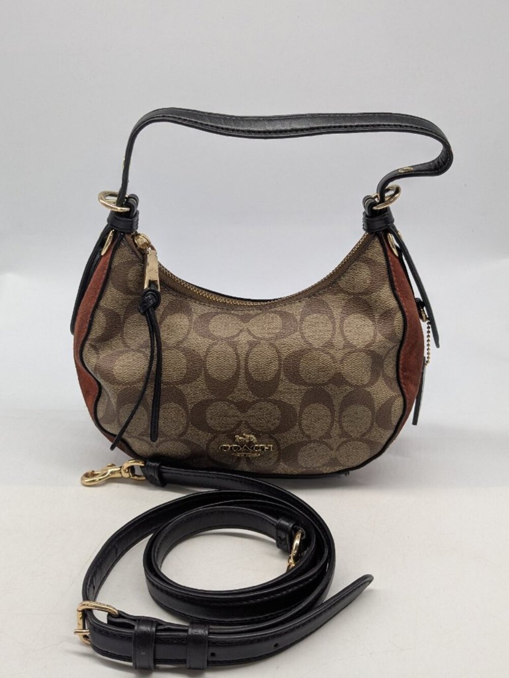 Coach C6809 Kleo Hobo In Signature Canvas Khaki Multi
